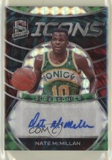 2019-20 Panini Spectra Icons Interstellar Prizm 12/49 Nate McMillan Auto 00eg