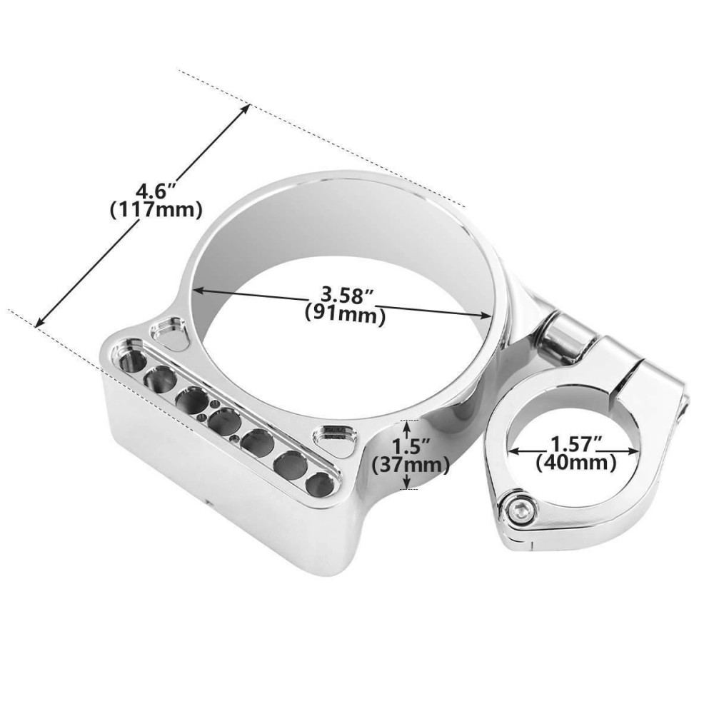 Support de déport compteur réglable pour Sportster 883 et 1200 afin de supprimer les reflets