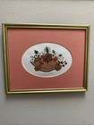 Vintage Needle Point Floral Design Handmade Wooden Frame 8”x10” Wall Hanging — photo 1