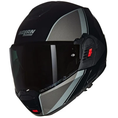 Nolan N120-1 Peinture Spéciale Casque Pliable (Noir/Gris/Argent) Taille: L (59) - Photo 1/3