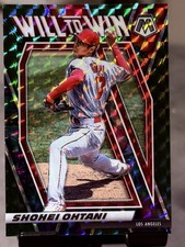 2021 Panini Mosaic - Will to Win Shohei Ohtani #WTW8 Green Mosaic Prizm