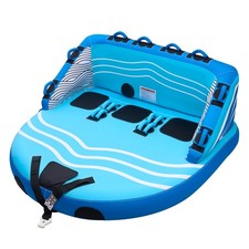 Uimoso Inflatable Towable Tubes for 1-3 Riders Water Sports Boating Fun Blue