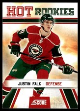 2010-11 Score Justin Falk Rookie Minnesota Wild #521