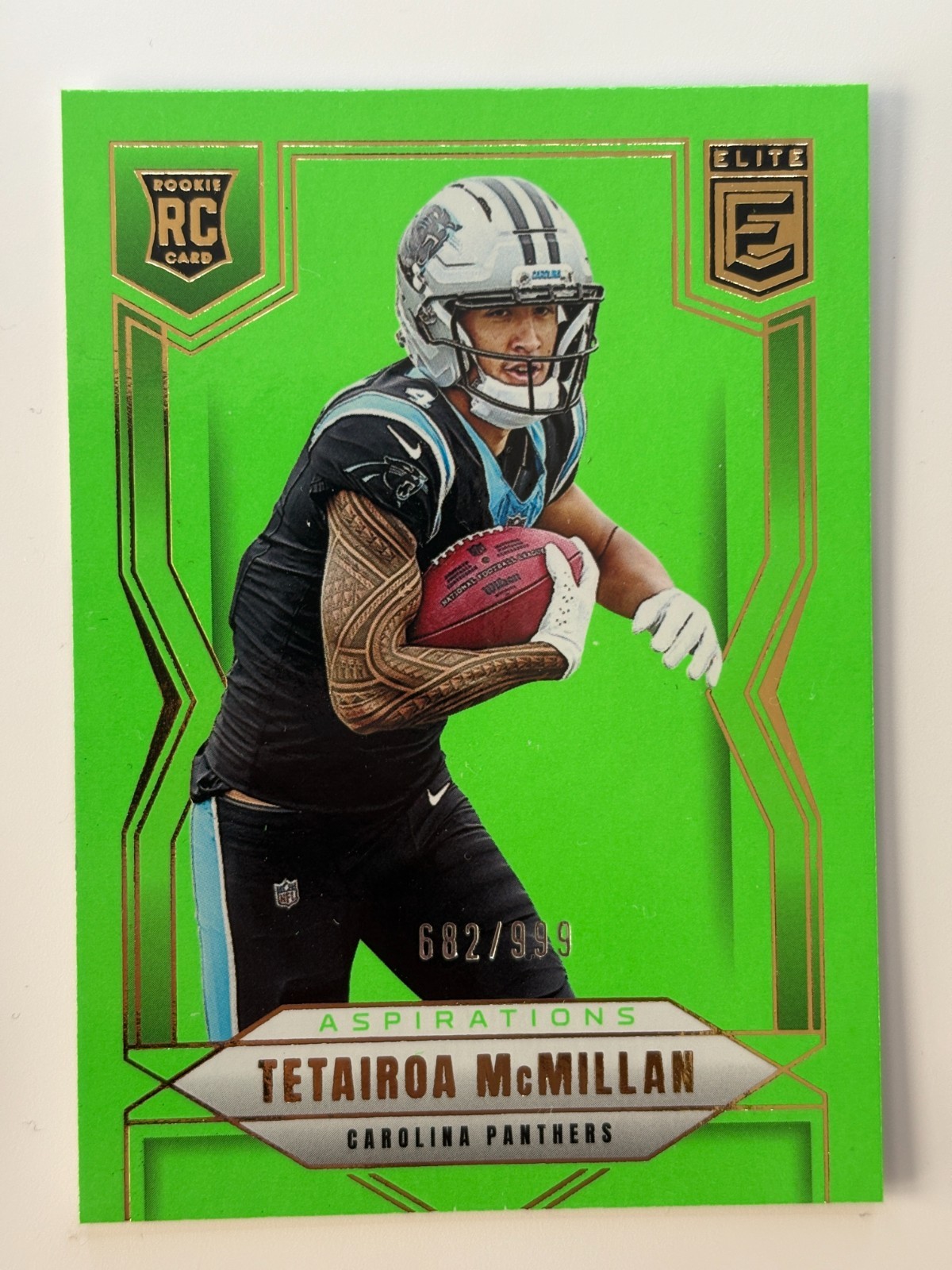 2025 Donruss Elite - Tetairoa Mcmillan Aspirations Lime Green #128 /999 (RC)