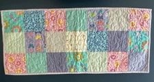 Handcrafted 30.5 x 13.5 in. Quilted Table Runner Easter Spring Butterfly