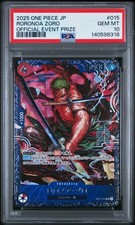 One Piece Roronoa Zoro SR Promo ST21-015 PSA 10 Gem Mint Japanese b76d