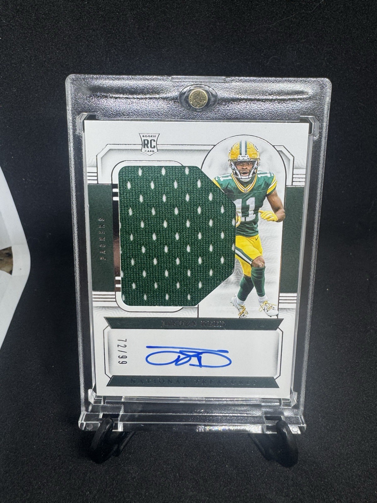 2023 National Treasures Rookie Material Signatures RPS /99 Jayden Reed Auto RC