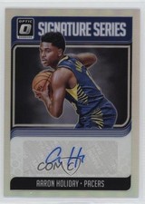 2018-19 Panini Donruss Optic Signature Series Holo Prizm Aaron Holiday Auto 00gy