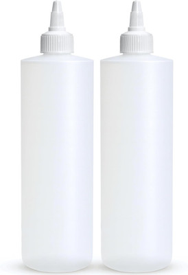 Condiment Squeeze Bottles, 16 OZ Empty Squirt Bottle with Twist Top Cap, Leak Pr