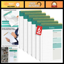 Undated Daily Planner Notepad - To Do List Organizer for Work Goal Setting
