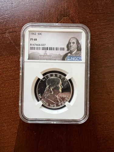 1962 Franklin Half Dollar NGC PF 68 Proof Silver