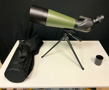 Gosky 20-60x80 Angled Spotting Scope 60x 80mm Green/Black Hunting Tripod