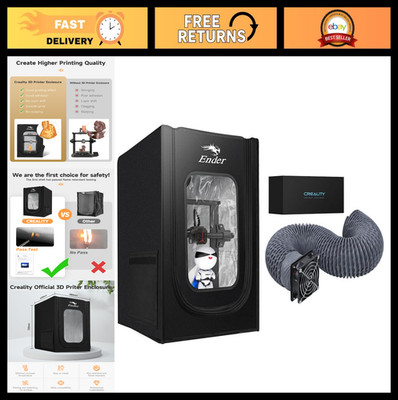 3D Printer Enclosure Bundle with Fan & Extraction Kit - Ideal for Filament Safet