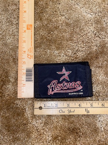 VTG Houston Astros 2000s Y2K Nylon Wallet Burnt Orange (READ) MLB/ Rico - Picture 10 of 11