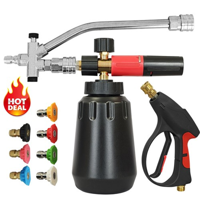 #ad Foam Cannon Pressure Washer Gun Kit 4000 PSI Double Tip Attachment Dual Connect $39.99