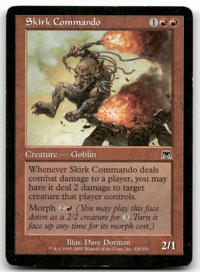 Skirk Commando #228 (Damaged) Onslaught ONS Magic MTG