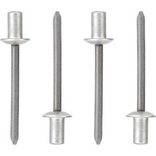 50pcs 3/16" x 3/8" End Aluminum Blind with Steel Mandrel, 4.8 x 10mm Pop , Pa...