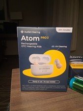 Audien ATOM PRO 2 Wireless Rechargeable OTC Hearing Aid Genuine Sealed