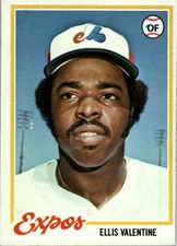 1978 Topps #185 Ellis Valentine - EX