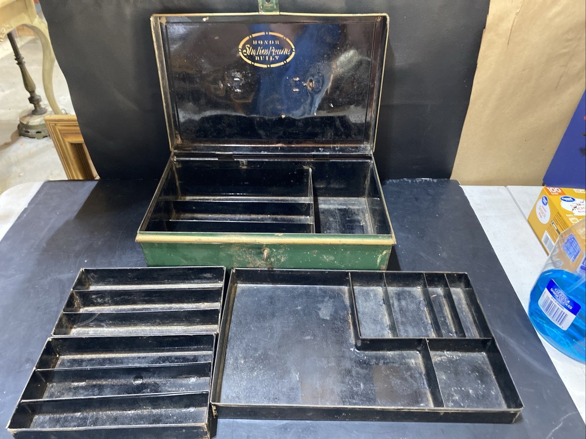 5x7 tackle box Vtg Plano 6300N Fishing Tackle Box 3-Tray 3-Tier 2 Toned Made in USA 15x7. 5x7.5