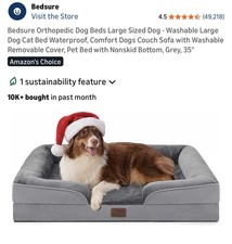 Bedsure Orthopedic Dog Beds Large Sized Dog - Washable Large Dog Cat Bed...