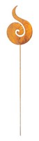 Rost Gartenstecker Flamme 66 Cm Edelrost Gartendeko Metall Gartendekoration Deko