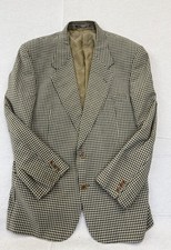 Valentino Couture Men Gingham Designer Italian Blazer Jacket Sport Coat Rare 90s