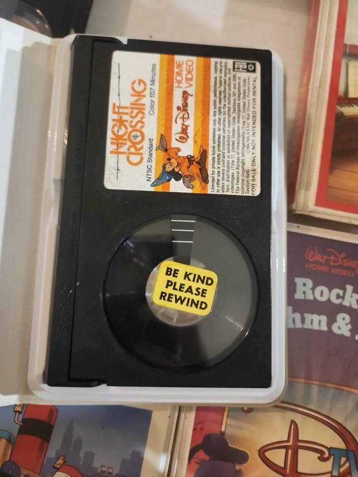 Mixed Lot of 7 Walt Disney Betamax Beta (NOT VHS) Vintage Movies Cassette Tapes - Image 4 of 4