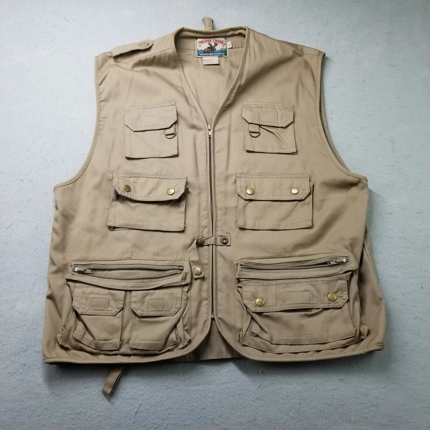 Moose Creek Fishing Vest Mens Size XL Brown Fly Fish Pockets Utility
Opens in a new window or tab