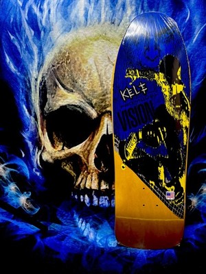VISION Kele Pro Model Yellow Skateboard Deck BRAND NEW