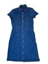 RALPH by Ralph Lauren Dark Denim Women's Fitted Stretch Dress Size 0 EUC