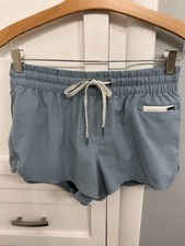 Vuori Womens Clementine 2.0 Lined Shorts Gem Blue Size Small