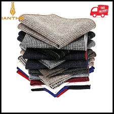 Men's Vintage Wool Handkerchief Scarves Pocket Square