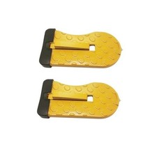 Car Door Step for Easy Roof Access -Multi-Foldable Aluminum Alloy 2 Pack Yellow