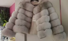 Real Fox Fur Coat for Winter