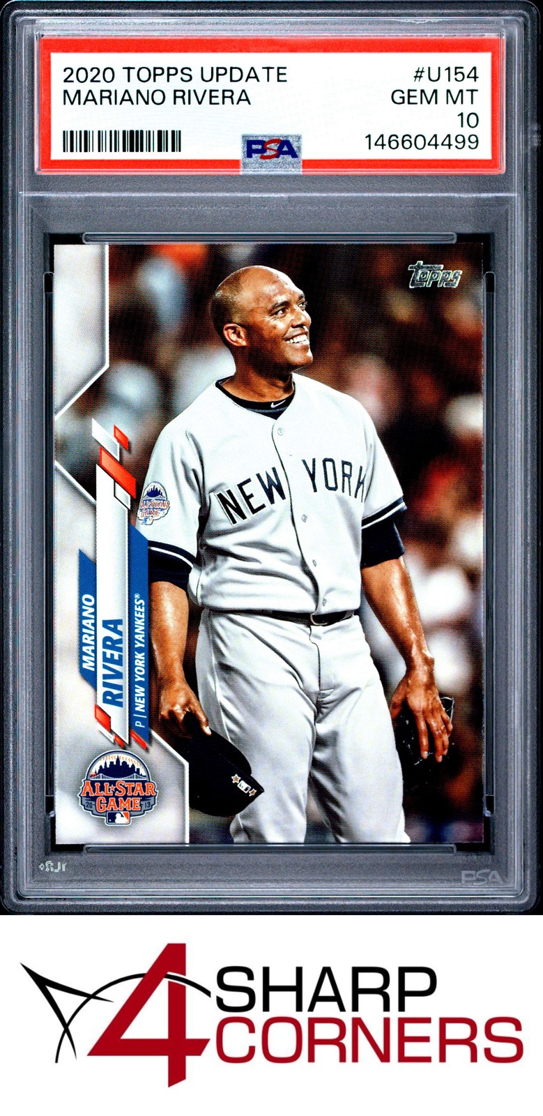2020 TOPPS UPDATE #U154 MARIANO RIVERA YANKEES HOF PSA 10