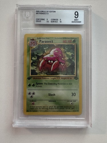 Parasect (1st Edition) graded BGS 9 for sale on eBay