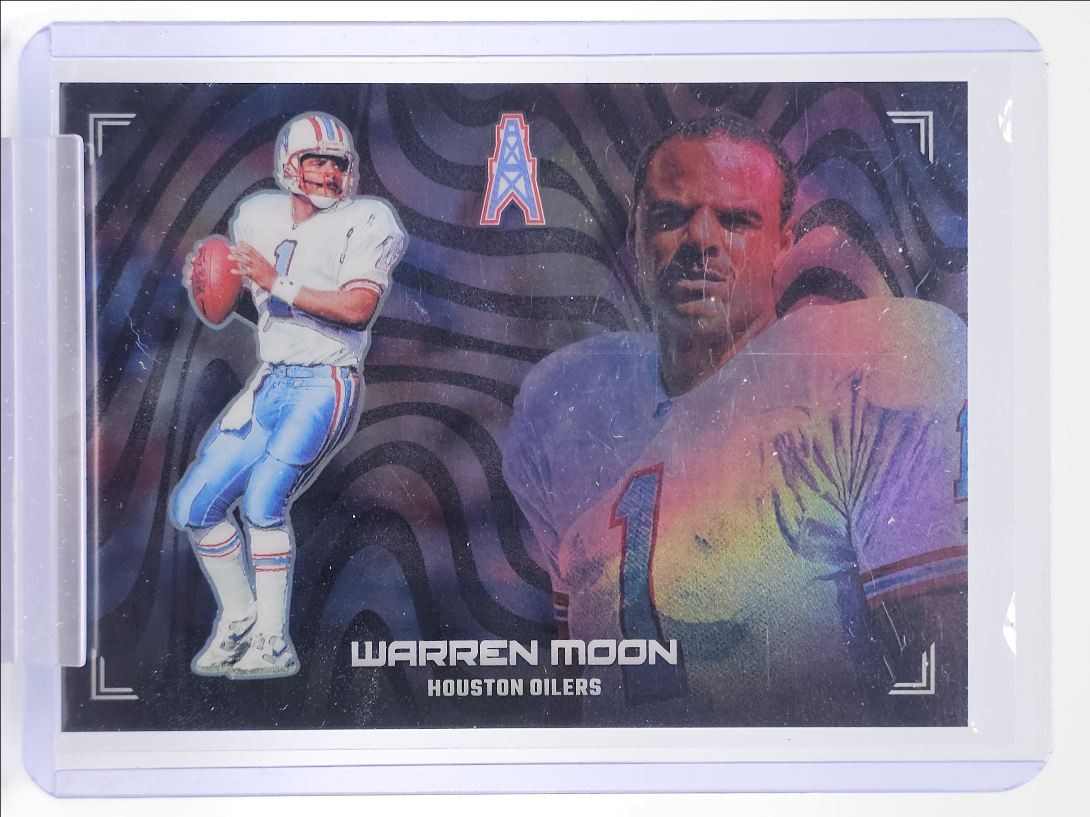 WARREN MOON 2024 PANINI PRIZM PROFILES FOOTBALL SILVER OILERS Q5883