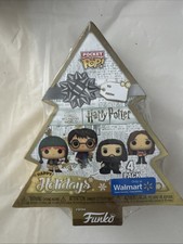 Funko Pocket Pop! Harry Potter Mundo Mágico Paquete de 4 Felices Fiestas Walmart Nuevo
