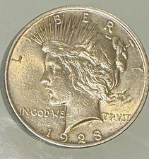 1923 Peace Silver Dollar $1 Philadelphia Business Strike 90% Silver