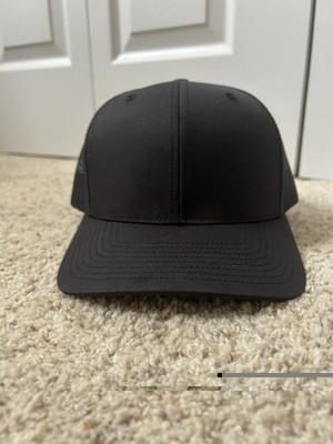 Richardson 112 Trucker Hat Snapback Black Mesh Adjustable