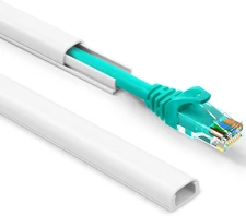 One Cord Cover Wall 153In(9X L17In), Mini Wire Hider, Self-Adhesive Wire Cover f