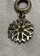 Disney Frozen Snowflake Dangle Charm With Blue Stone
