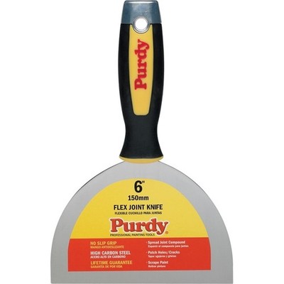 Purdy 14A900060 Joint Knife, 6 in W Blade, HCS Blade, Flexible Blade, Cushion-Gr