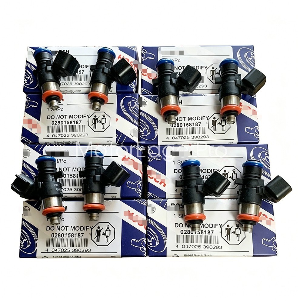 56Lbs Bosch Fuel Injectors Set 8PC 0280158187 Fits Cadillac CTS-V LSA 2009-2015