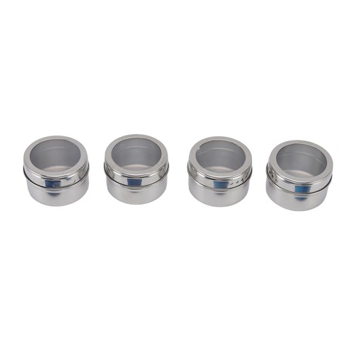 Pack Of 4 Magnetic Spice Jars For Storing Spice Containers - Picture 20 of 22