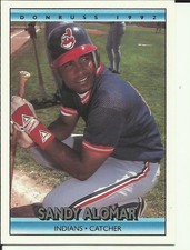 1992 DONRUSS Baseball Card #203 Sandy Alomar INDIANS