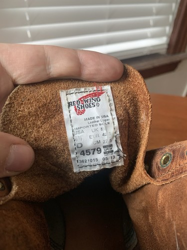 2013 MADE| RED WING x JCREW 9.5D BECKMAN GAUCHO BROWN HERITAGE BOOTS 4579 9.5 D - Picture 5 of 24