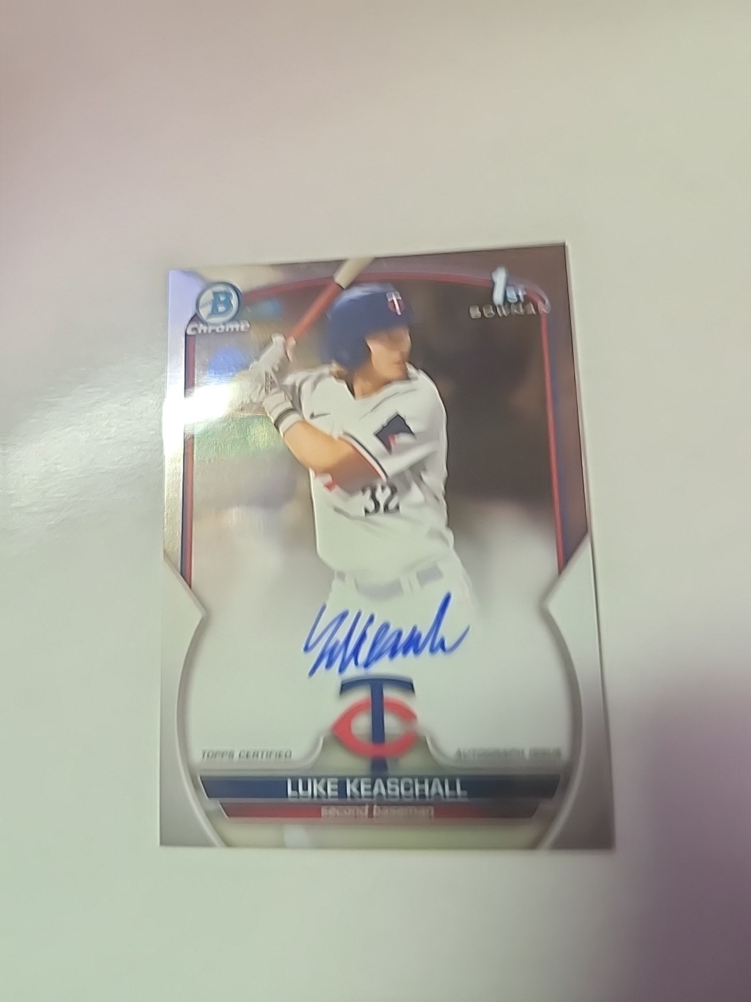 2023 Bowman Draft - Chrome Prospect Autographs Luke Keaschall #CDA-LK (AU, RC)