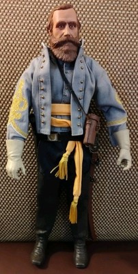 12'' Sideshow Collectibles J.E.B. Stuart General Figure- Missing Hat, No Box